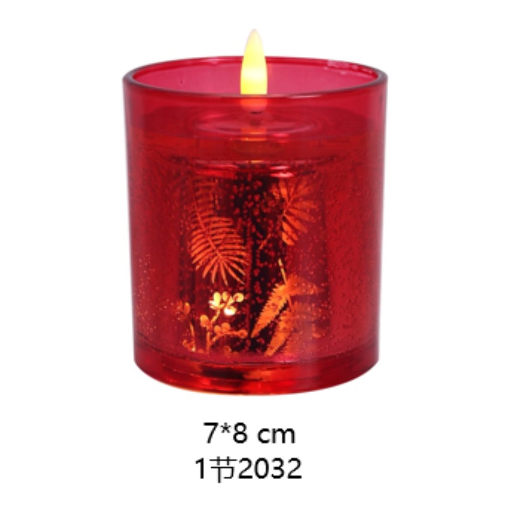 Fern Light & Shadow LED Candle Holder