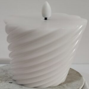 Spiral Stripe Cylindrical LED Electronic Candle