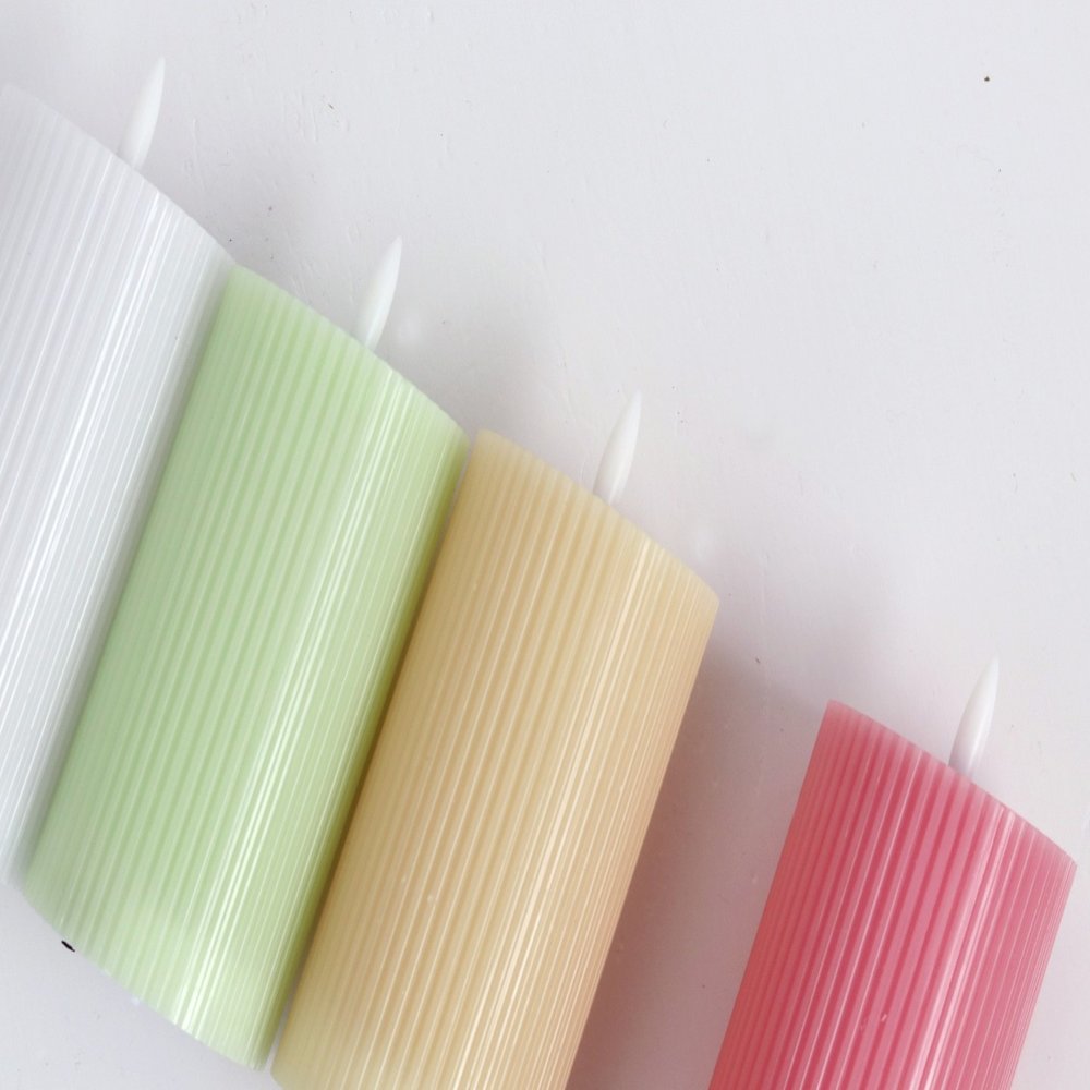 Smooth Cylindrical LED Electronic Candle